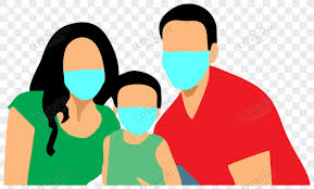 Orangtua/wali wajib mengawasi pemakaian masker pada balita. Keluarga Memakai Masker Medis Ilustrasi Vektor Png Grafik Gambar Unduh Gratis Lovepik