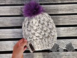 It's also a great hat pattern for ambitious beginners looking to expand their skills made with super bulky yarn, it knits up very quickly! Aurora Bulky Knit Hat Pattern Crazy Hands Knitting