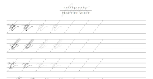 When to fill it out: 12 Free Calligraphy Practice Sheets