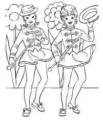 Ballet dancing coloring pages for kids to print and color. Free Coloring Page Of Kids Dancing Coloring Home