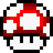 Super Mario Retro Mushroom Red
