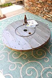 As you can see, they can make excellent coffee tables. Wire Spool Diy Coffee Table 2 Bees In A Pod