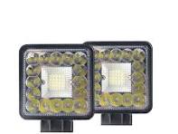 Nueva Luz de Trabajo LED Cuadrada Todoterreno de Diseño Innovador, 41 LED,  Faro Modificado, 52W, Luz Estroboscópica
