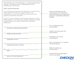 Nur das finanzamt braucht immer etwas mit dem bescheid. So Funktioniert Die Sepa Lastschrift Check24