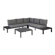 Salon De Jardin Exotan Olifen Aluminium 4 Personnes Salon De Jardin Salon