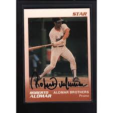 Game is tied up roberto alomar hits it out off dinner secret in the top of the ninth and the blue. 1989 Star Promotional Roberto Alomar On Card Autograph Signature Ax5213