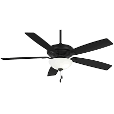 Furthermore, the higher the ceiling, the larger the fan, so you should be sure to select a fan with a long downrod. Minka Aire Watt Ii Led 2 Light 60 Indoor Ceiling Fan In Coal Lightsonline Com