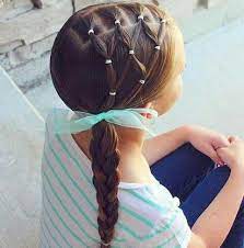 Here's a cute hairstyle to try with your box braids; Hairstyles For Medium Hair Cute White Girl Hairstyles Easy To Do Little Girl Hairstyles 20190206 Hair Styles Little Girl Hairstyles Lil Girl Hairstyles