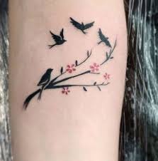 ▷▷+253 Tatuajes de AVES【PAJARITOS -- a color o grises】