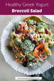 Maybe you would like to learn more about one of these? Healthy Greek Yogurt Broccoli Salad It S A Veg World After All