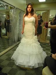 It is crafted from a crisp ivory crepe fabric, and the lace detailing on the sleeves adds a welcome touch of glamour. Strapless Lace Big Bust Wedding Dress Wedding Dress Big Bust Petite Wedding Dress Big Wedding Dresses