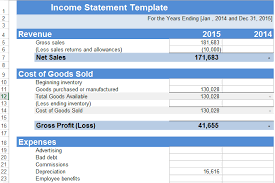 Income Statement Template Excel Xls Exceltemple Income Statement Statement Template Excel Spreadsheets Templates