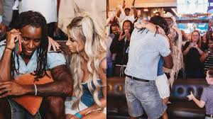 Savion Williams rates wife Jorden Lee's custom denim frock for Cowboys vs. Packers  Week 4 clash