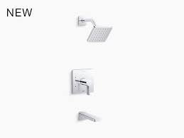 The distance from the tub primary feed line to the finished wall exceeds the 3 1/2 maximum spec by 3/32nds.this will cause the trim and handle not to fit. Parallel Bath And Shower Trim K Ts23502 4 Kohler Kohler