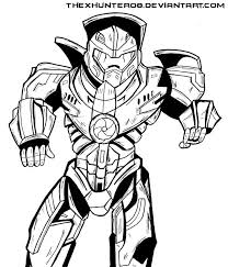Pacific Rim Gipsy Danger Lineart By Thexhunter08 Pacific Rim Pacific Rim Jaeger Pacific