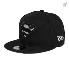 New Era Reflect Superman 5950 Cap Black Silver Stylish Hats Hats For Men Flat Bill Hats