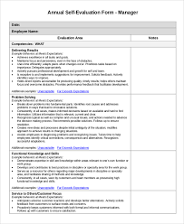 Annual Performance Review Employee Self Evaluation Examples Evaluation Employee Employee Evaluation Form Employee Performance Review