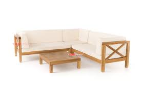 Sofa minimalis kayu 221 cokelat kembang kursi ruang tamu meja kerang: Kursi Sudut Sofa Minimalis Kayu Jati Harga Murah Teak Palace