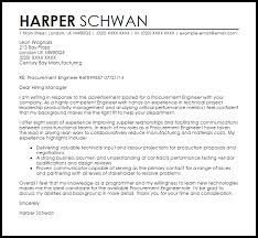 Procurement Engineer Cover Letter Sample Cover Letter Templates Examples