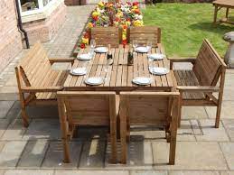 Bench chair and tray set. 5ft Square Table 2 Benches 4 Chairs Staffordshire Garden Furniture Ltd Shop Online