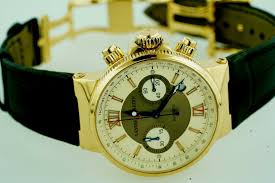 Ulysse Nardin Maxi Marine Chronograph 18k Yellow Gold 41mm 356 66 For Sale Online 100% authentic ulysse nardin watches.