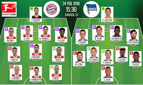 Bayer leverkusen v hertha bsc h2h statistics matches sun: Les Compos Officielles Du Match De Bundesliga Entre Le Bayern Munich Et L Hertha Berlin