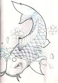 Koi Fish Pencil Sketch By Olimueller On Deviantart Koi Fish Drawing Fish Drawings Koi Tattoo Design