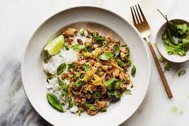 Spicy Turkey Stir Fry With Crisp Garlic And Ginger Recipe Recipe Turkey Stir Fry Ground Turkey Dishes Ginger Recipes