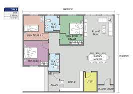 Pelan rumah sewa 2 bilik. Pelan Rumah 3 Bilik Terkini Design Rumah Terkini