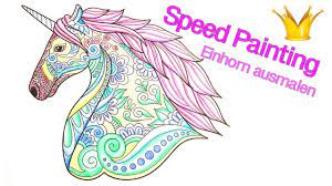 Ausmalbilder mandala einhorn 05 coloring pages. Speed Painting Einhorn Mandala Ausmalen Youtube