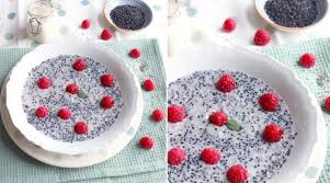 Porridge De Graines De Chia Aux Framboises Et Graines De Sesame Noir Dessert Graines De Chia Graines De Sesame
