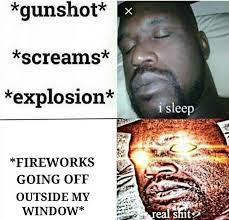4th Of July Sleeping Shaq Meme By Petregrinous On Deviantart