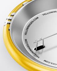 We add new mockups every day. Two Circle Button Pins Mockup In Stationery Mockups On Yellow Images Object Mockups