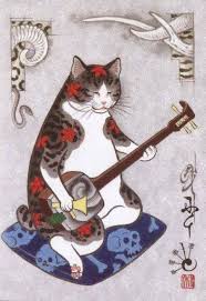 Japanese Artist Kazuaki Horitomo Creates Badass Tattooed Cats Illustrations Japanese Cat Cat Illustration Cat Art