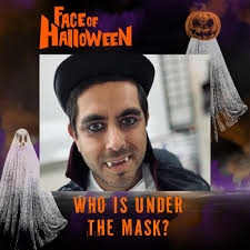 Wishing contestants good luck in Face of Halloween 2025