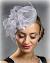 Silver Glitter Silver Fascinator
