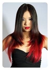 14jet black with red highlights for long black hairstyle. 91 Ultimate Highlights For Black Hair That You Ll Love