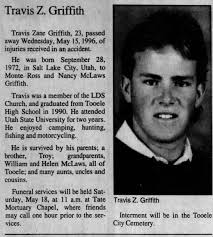 Travis Zane Griffith (1972-1996)