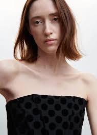 Corset Polka Dot Spaghetti Strap Top MANGO Polka Dot Corset Top Endource