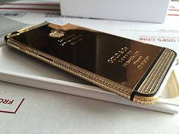 Apple iphone 6 plus (128gb, gold, factory unlocked). Iphone 6 Plus 128gb 24k Mirror Gold Black Plated Limited Edition With Diamond Crystals Customized Smartphone International Factory Unlocked