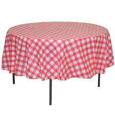 Premium 12 Pack Red White Gingham Plastic Tablecloth 84 Inch Round Walmart Com In 2020 Plastic Tablecloth Table Cloth Round Table Covers