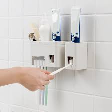 Double soap dish star holder wall mounted storage case container bathroom. Wall Mounted Toothbrush Holder Automatic Toothpaste Dispenser Holder Family Rack Squeezer Bathroom Accessories Sets Special Price F724 Goteborgsaventyrscenter