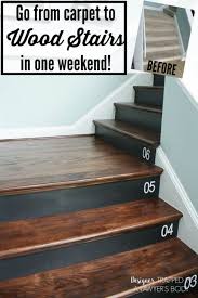 Diy Staircase Makeover Reveal Diy Staircase Makeover Home Renovation Diy Staircase