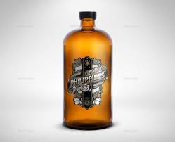 Boston Round Bottle Mockup Bottle Mockup Bottle Mockup