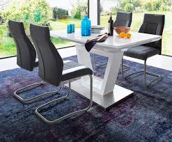 110 x 80 ausziehbar auf 150 cm neu. Esstisch Nicolo Hochglanz Weiss Lack 140 Cm