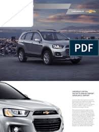 Garantía de tres años o 100 mil kilómetros. Catalogo Nueva Chevrolet Captiva Pdf Traccion En Las Cuatro Ruedas Airbag