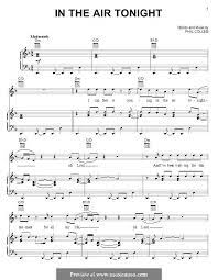 In the air tonight guitar pro tab. In The Air Tonight By P Collins In The Air Tonight Sheet Music Phil Collins