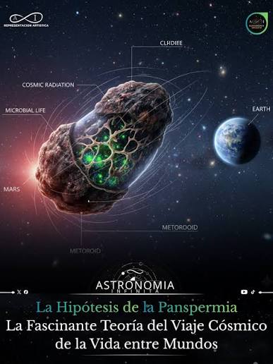 La Hipótesis de la Panspermia es una teoría audaz y profunda que propone  que la vida no se originó de forma independiente en la Tierra, sino que  existe distribuida por todo el