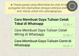 Cara membuat tulisan tebal, miring, koding, dan, coret di whatsapp. Cara Membuat Huruf Cetak Tebal Miring Dan Coret Pada Whatsapp