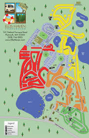 How many campsites are in myles standish state forest? Ellis Haven Campground Map